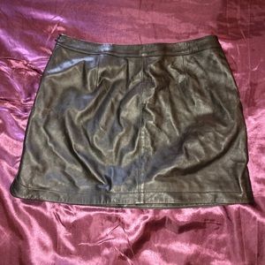 Leather Mini Skirt
